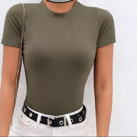 Tops - Olive green bodysuit